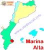 Situaci de la comarca de la Marina Alta