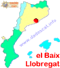 Situació de la comarca del Baix Llobregat