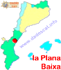 Situació de la comarca de la Plana Baixa